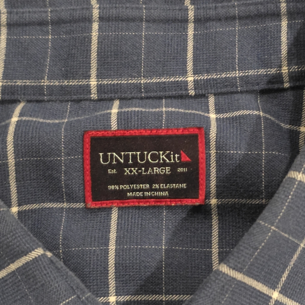 UNTUCKit Performance Flannel Button Down XXL - image 3